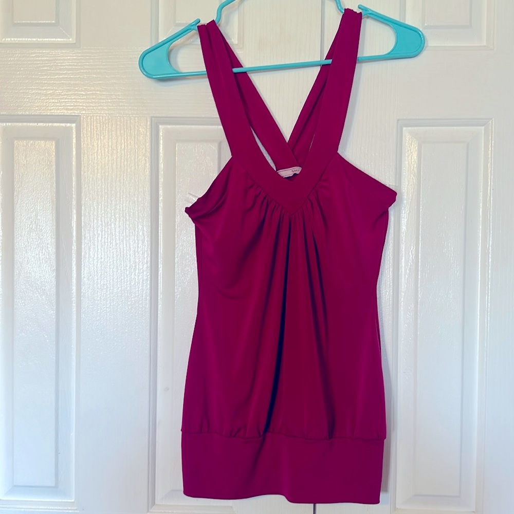 Berry Cross Back Tank